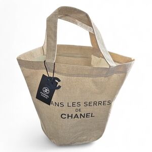 Chanel Beige Canvas Tote